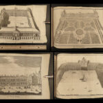 1717 PARIS France MAP Louvre Palais Royal Hotel de Ville Tuileries Brice 3v SET