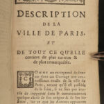 1717 PARIS France MAP Louvre Palais Royal Hotel de Ville Tuileries Brice 3v SET
