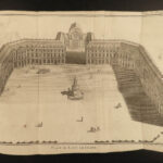 1717 PARIS France MAP Louvre Palais Royal Hotel de Ville Tuileries Brice 3v SET