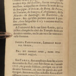 1717 PARIS France MAP Louvre Palais Royal Hotel de Ville Tuileries Brice 3v SET