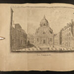 1717 PARIS France MAP Louvre Palais Royal Hotel de Ville Tuileries Brice 3v SET