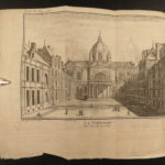 1717 PARIS France MAP Louvre Palais Royal Hotel de Ville Tuileries Brice 3v SET