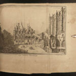 1717 PARIS France MAP Louvre Palais Royal Hotel de Ville Tuileries Brice 3v SET