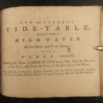 1785 Diston Seaman’s Guide Voyages Navigation Navy Sailing Coastal Harbors Tides