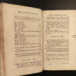 1721 Art of Husbandry by Mortimer FARMING Agriculture Fishing Fruit Animals 2v