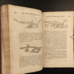 1721 Art of Husbandry by Mortimer FARMING Agriculture Fishing Fruit Animals 2v