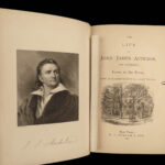 1869 Life of James Audubon BIRDS Travel Illustrated Native American Indians