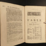 1721 Art of Husbandry by Mortimer FARMING Agriculture Fishing Fruit Animals 2v