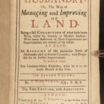 1721 Art of Husbandry by Mortimer FARMING Agriculture Fishing Fruit Animals 2v
