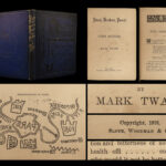 1878 Mark Twain 1ed Punch Brothers Punch Literary Nightmare Earworm Jingle RARE