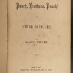 1878 Mark Twain 1ed Punch Brothers Punch Literary Nightmare Earworm Jingle RARE