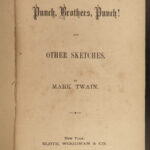 1878 Mark Twain 1ed Punch Brothers Punch Literary Nightmare Earworm Jingle RARE