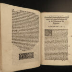 1566 Italian Renaissance Florence 1ed BIBLE Sermons Zarrabini Cotignola Italy