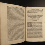 1566 Italian Renaissance Florence 1ed BIBLE Sermons Zarrabini Cotignola Italy