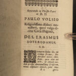 1685 1ed Erasmus of Rotterdam Enchiridion Militis Christian Knight Soldier Wars