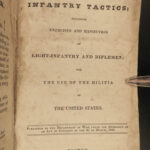 1830 1st ed Infantry Tactics General Winfield Scott Military War Zachary Taylor