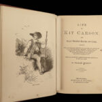 1869 1ed Kit Carson Rocky Mountain American Expeditions INDIANS Hunting Fremont