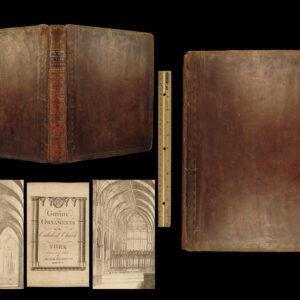 1800 ARCHITECTURE 1ed York Cathedral Gothic Ornaments GARGOYLES Halfpenny RARE