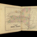 1868 ATLAS of Otsego County New York Color City MAPS Cooperstown FW Beers