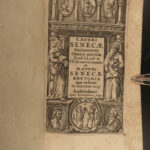 1659 Works of Seneca Stoic Philosophy Stoicism Latin Rome Elzevier Lipsius 3v