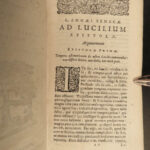 1659 Works of Seneca Stoic Philosophy Stoicism Latin Rome Elzevier Lipsius 3v