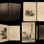 1850 CHINA Illustrated Thomas Allom CHINESE ART Architecture Temples Peking RARE