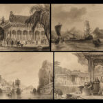 1850 CHINA Illustrated Thomas Allom CHINESE ART Architecture Temples Peking RARE