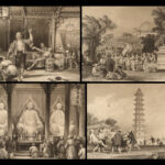 1850 CHINA Illustrated Thomas Allom CHINESE ART Architecture Temples Peking RARE