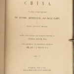 1850 CHINA Illustrated Thomas Allom CHINESE ART Architecture Temples Peking RARE