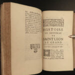 1687 Pope Leo I the Great History Catholic Church Pelagians Maimbourg Armorial