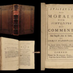 1700 ENGLISH Epictetus & Simplicius Ancient Greek Moral Philosophy Stanhope