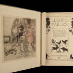 1912 1ed Aesop Fables Illustrated by Arthur Rackham Esoteric Occult Fairy Tales