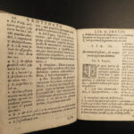 1590 1ed Caffarello Justinian LAW Commentary on Institutes Enchiridion Pandects