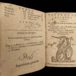 1590 1ed Caffarello Justinian LAW Commentary on Institutes Enchiridion Pandects