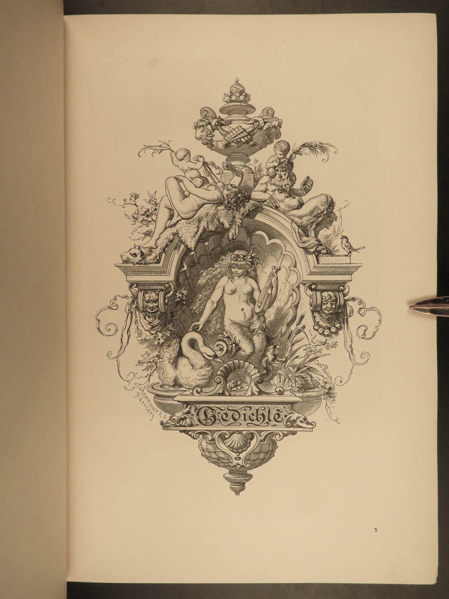 1890s Johann Wolfgang von Goethe Illustrated FINE BINDING 5v SET German