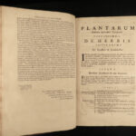 1680 1ed Scottish Morison BOTANY Plantarum Plants Classification Science FOLIOS