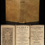 1697 1ed Astraea Judex ILLUSTRATED Philosophy Humanism Machiavelli Cicero Galen