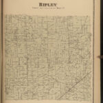 1873 ATLAS MAPS of Huron County OHIO Bellevue Norwalk HUGE MAPS Color USA