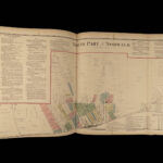 1873 ATLAS MAPS of Huron County OHIO Bellevue Norwalk HUGE MAPS Color USA