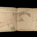 1873 ATLAS MAPS of Huron County OHIO Bellevue Norwalk HUGE MAPS Color USA