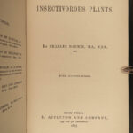 1875 1st ed Charles Darwin Insectivorous Plants Carnivorous Botany Evolution