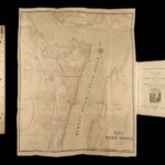 1844 1ed West Point MAP & Guide Book US Army Military Colton RARE PROVENANCE