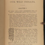 1883 Our Wild INDIANS Native American Tecumseh Sherman SCALPING Sioux Apache