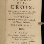 1684 OTTOMAN Empire 1ed Memoirs of Sieur la Croix Vizier Constantinople TURKS 2v