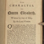 1706 Francis Bacon English ESSAYS Political Philosophy Law Queen Elizabeth Clark