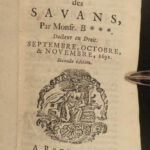 1687 1ed Scavans Huguenot Beauval Science Journal Inquisition Ottoman Empire 7v