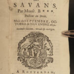 1687 1ed Scavans Huguenot Beauval Science Journal Inquisition Ottoman Empire 7v