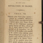 1794 ENGLISH ed French Revolution War Rabaut France Politics Bastille 2v BINDING