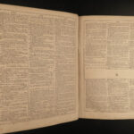 1859 Noah Webster HUGE Civil War Dictionary Illustrated English Grammar Lexicon
