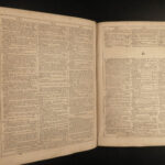 1859 Noah Webster HUGE Civil War Dictionary Illustrated English Grammar Lexicon